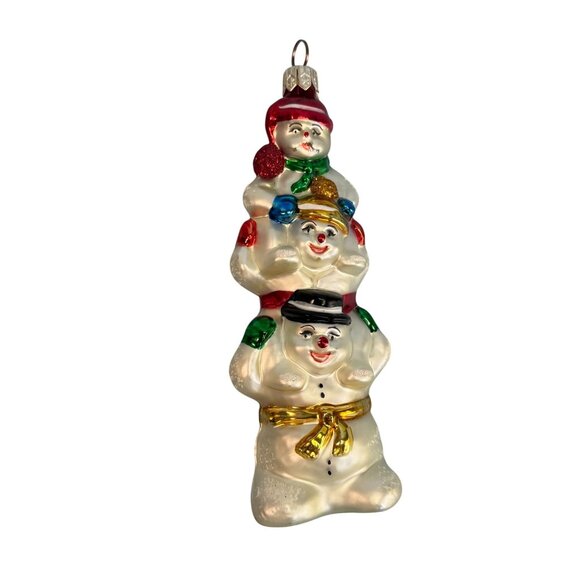 Christopher Radko Snowtem Pole Snowman Ornament 2000 Retired 5 1/2" - Picture 2 of 5